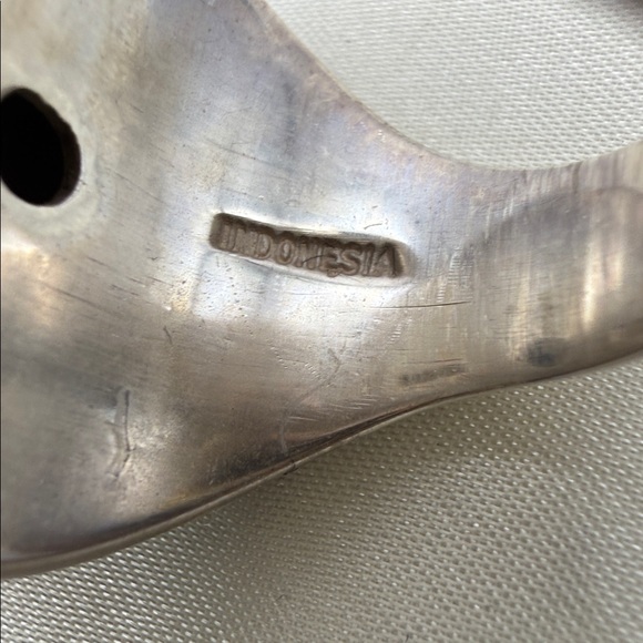 Black Onxy Balinese ring stamped weight 50.93 G - Picture 7 of 7